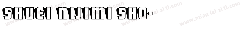 Shuei Nijimi Sho字体转换